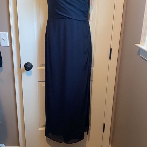 Navy Bill Levkoff dress - Picture 3 of 11